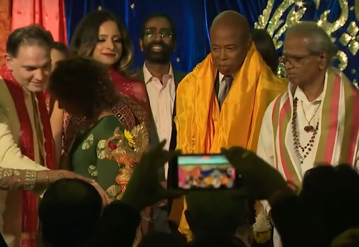 NYC Mayor Eric Adams Celebrates Diwali, Encourages Unity and Spreading Light
